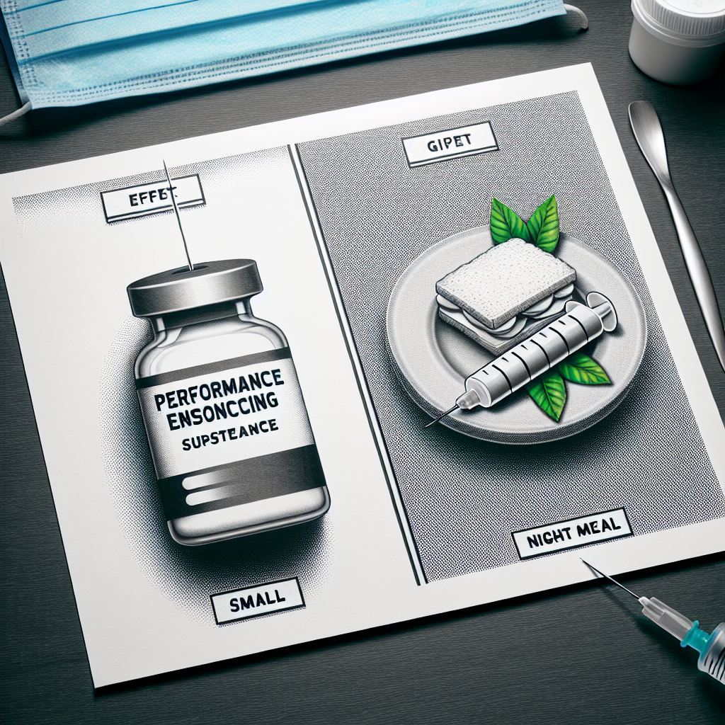 Inyección de estanozolol y control del apetito nocturno