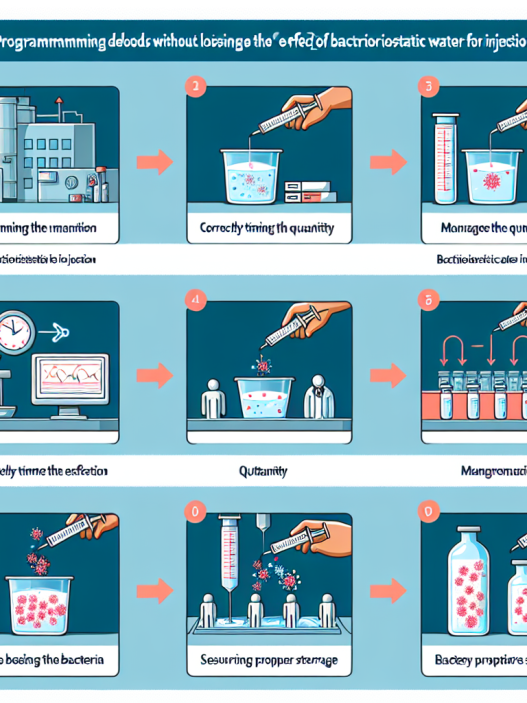 Cómo programar deloads sin perder efecto de Agua bacteriostática para inyección