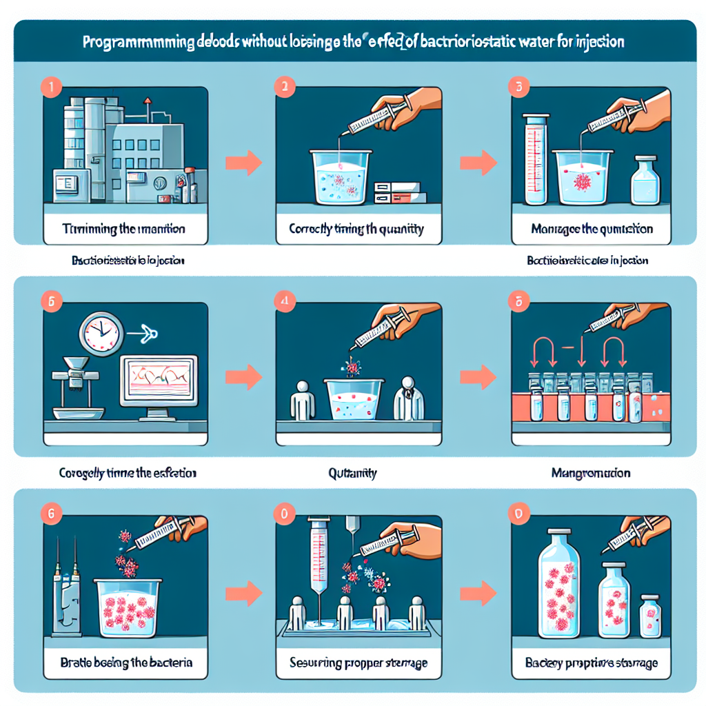 Cómo programar deloads sin perder efecto de Agua bacteriostática para inyección