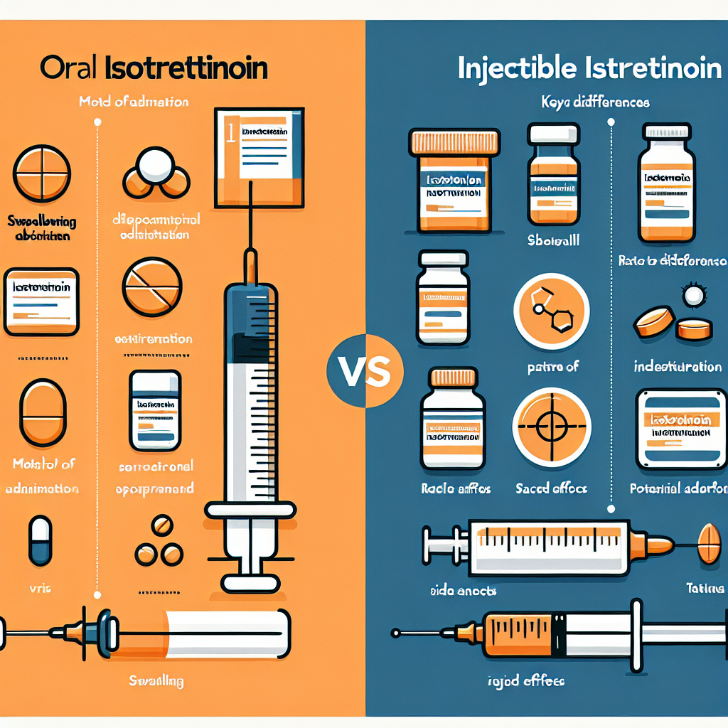 Diferencias entre Isotretinoina oral e inyectable