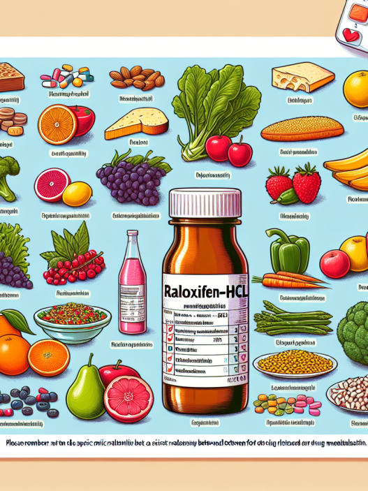 Qué alimentos facilitan el metabolismo de Raloxifen-HCl