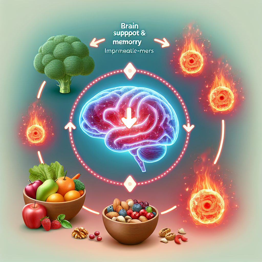 Apoyo al cerebro y la memoria y reducción de marcadores inflamatorios