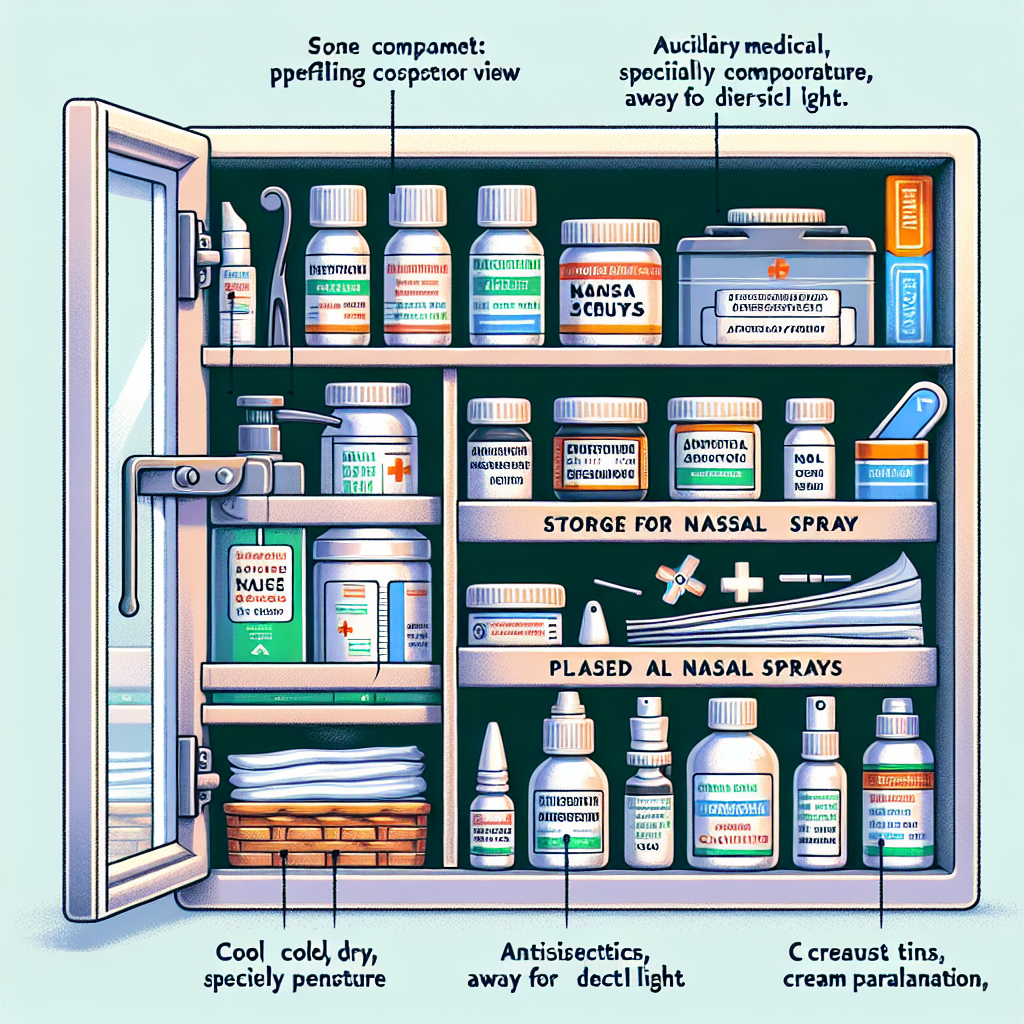 Cómo almacenar correctamente Aerosoles nasales