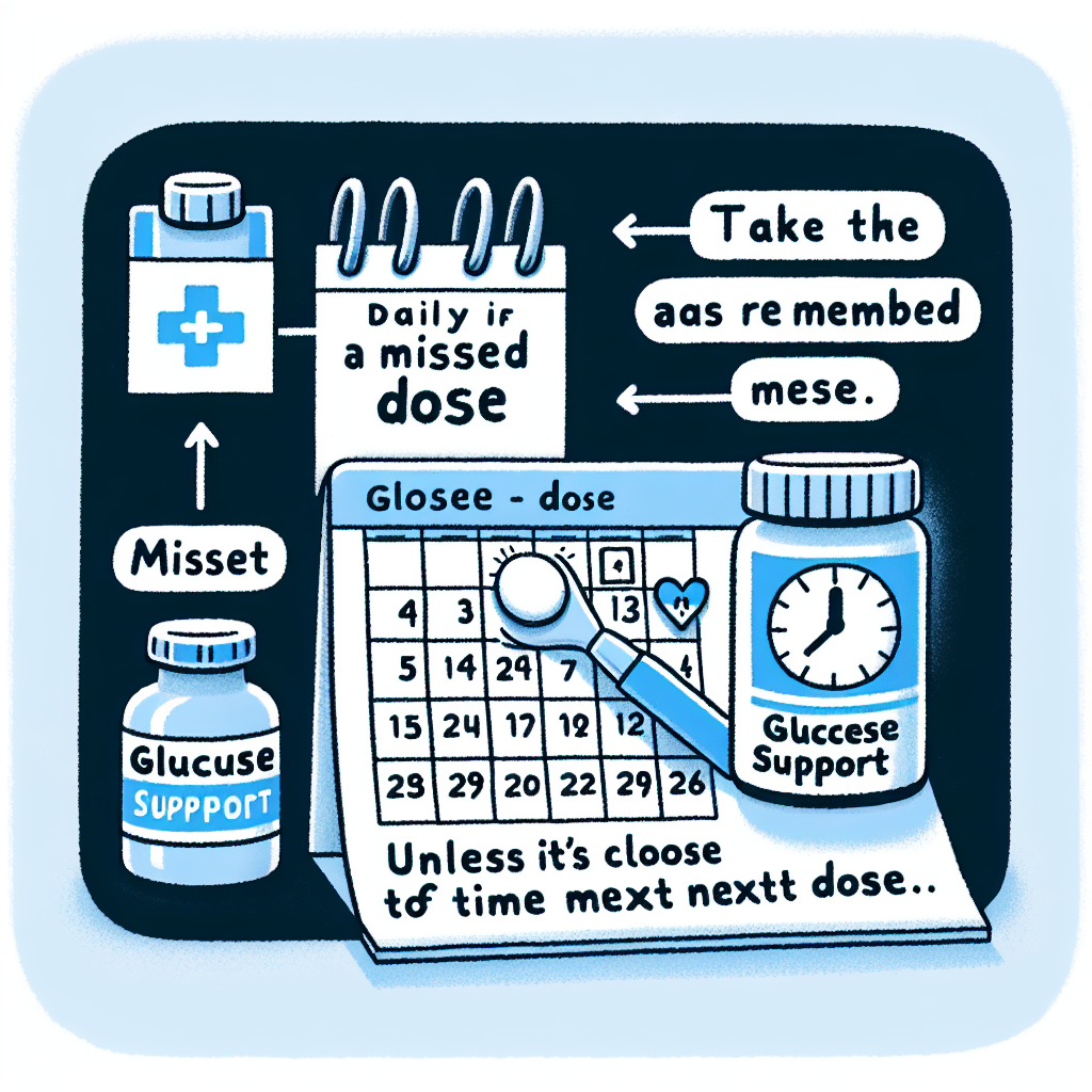 Qué hacer si se olvida una dosis de Apoyo a la glucosa