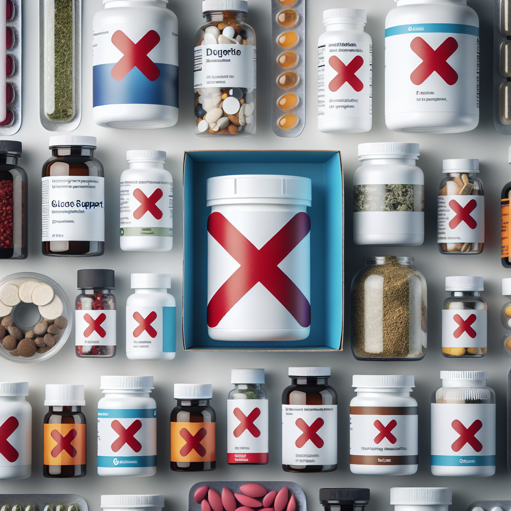 Qué suplementos debes evitar al tomar Apoyo a la glucosa