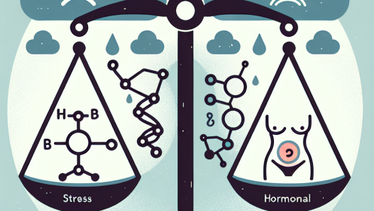 Estrés y equilibrio hormonal y sensación de hinchazón abdominal
