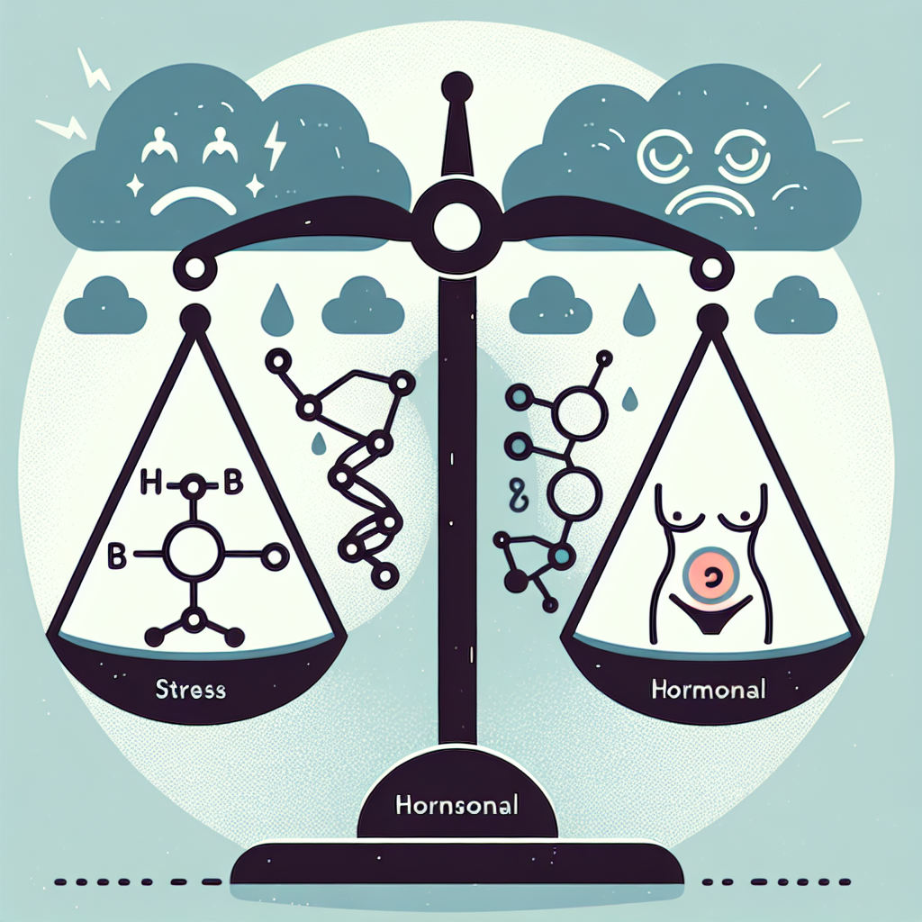 Estrés y equilibrio hormonal y sensación de hinchazón abdominal